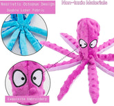 KUTKUT Dog Squeaky Toys Octopus Crinkle Plush Toys for Teeth Cleaning, Labrador, Golden Retriever Durable Interactive Chew Toys, Cute Soft Dog Toys for Small Medium Dogs, 3 Pack - kutkutstyle